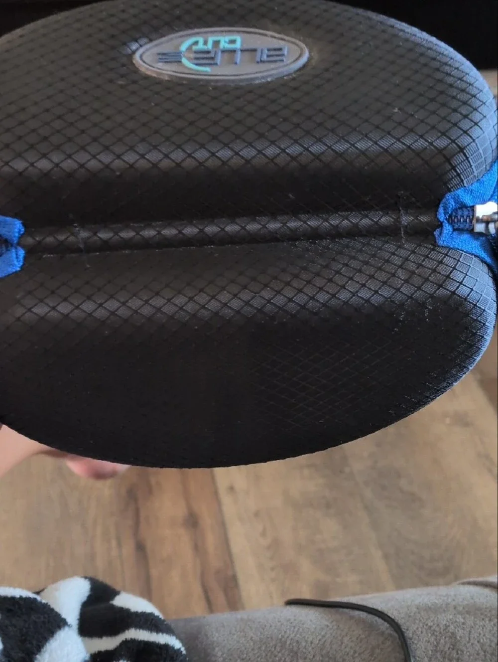 Blue Cut Black Hard Shell Eyewear Case with Blue Trim CASE ONLY